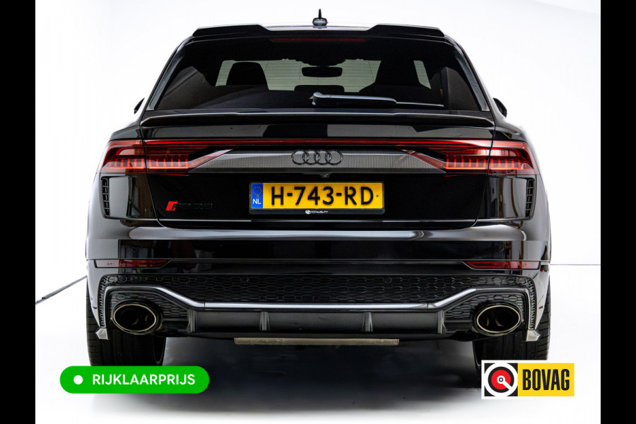 Audi RS Q8 RSQ8 4.0 V8 Urban Dynamic 800 PK / 1000 Nm Quattro | Keramisch | 24" Vossen | Akrapovic Titanium compleet | Panoramadak, Standkachel, Softclose, Stoelverw. & Ventilatie, Elec. trekhaak, B&O, 4 WST
