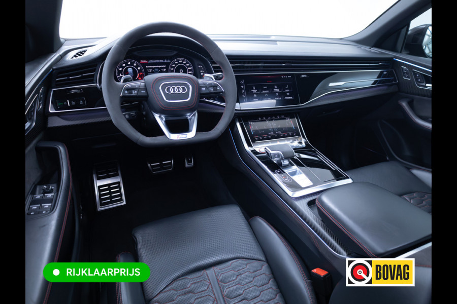 Audi RS Q8 RSQ8 4.0 V8 Urban Dynamic 800 PK / 1000 Nm Quattro | Keramisch | 24" Vossen | Akrapovic Titanium compleet | Panoramadak, Standkachel, Softclose, Stoelverw. & Ventilatie, Elec. trekhaak, B&O, 4 WST