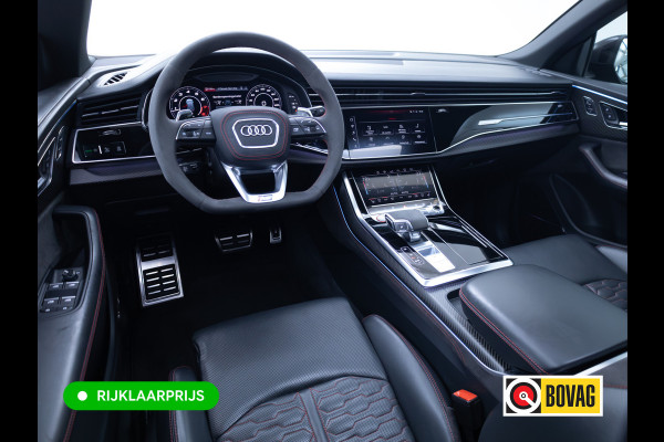 Audi RS Q8 RSQ8 4.0 V8 Urban Dynamic 800 PK / 1000 Nm Quattro | Keramisch | 24" Vossen | Akrapovic Titanium compleet | Panoramadak, Standkachel, Softclose, Stoelverw. & Ventilatie, Elec. trekhaak, B&O, 4 WST