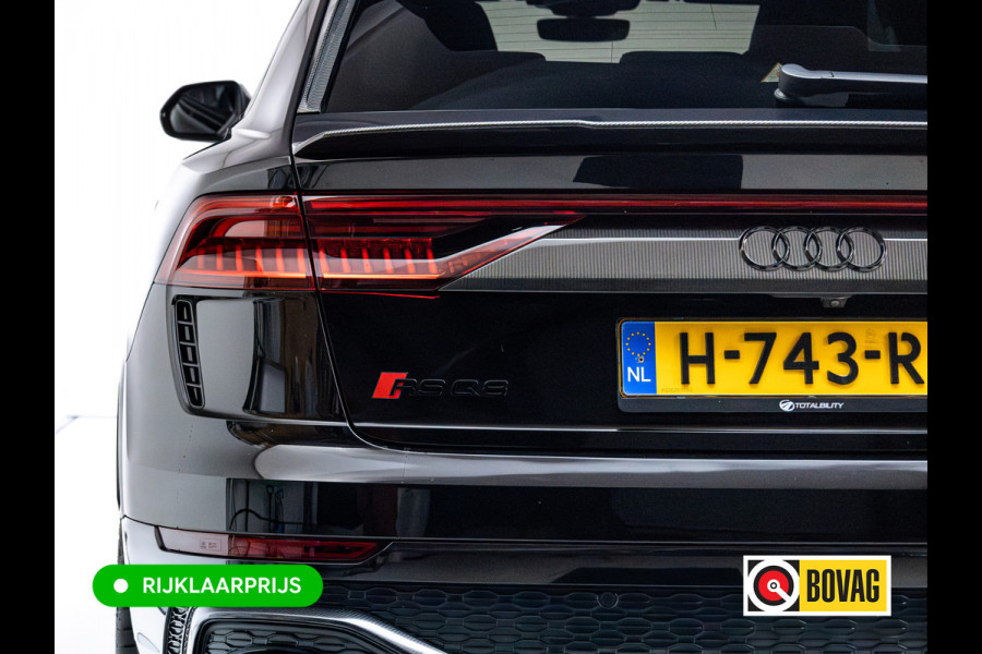 Audi RS Q8 RSQ8 4.0 V8 Urban Dynamic 800 PK / 1000 Nm Quattro | Keramisch | 24" Vossen | Akrapovic Titanium compleet | Panoramadak, Standkachel, Softclose, Stoelverw. & Ventilatie, Elec. trekhaak, B&O, 4 WST
