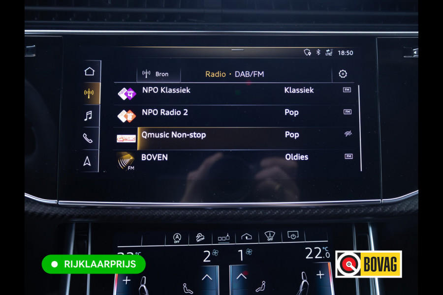 Audi RS Q8 RSQ8 4.0 V8 Urban Dynamic 800 PK / 1000 Nm Quattro | Keramisch | 24" Vossen | Akrapovic Titanium compleet | Panoramadak, Standkachel, Softclose, Stoelverw. & Ventilatie, Elec. trekhaak, B&O, 4 WST