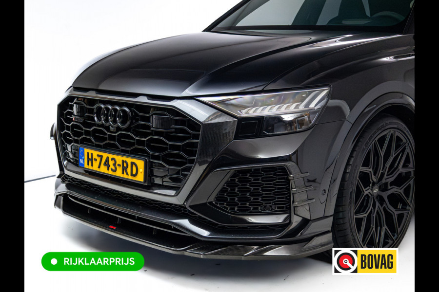 Audi RS Q8 RSQ8 4.0 V8 Urban Dynamic 800 PK / 1000 Nm Quattro | Keramisch | 24" Vossen | Akrapovic Titanium compleet | Panoramadak, Standkachel, Softclose, Stoelverw. & Ventilatie, Elec. trekhaak, B&O, 4 WST