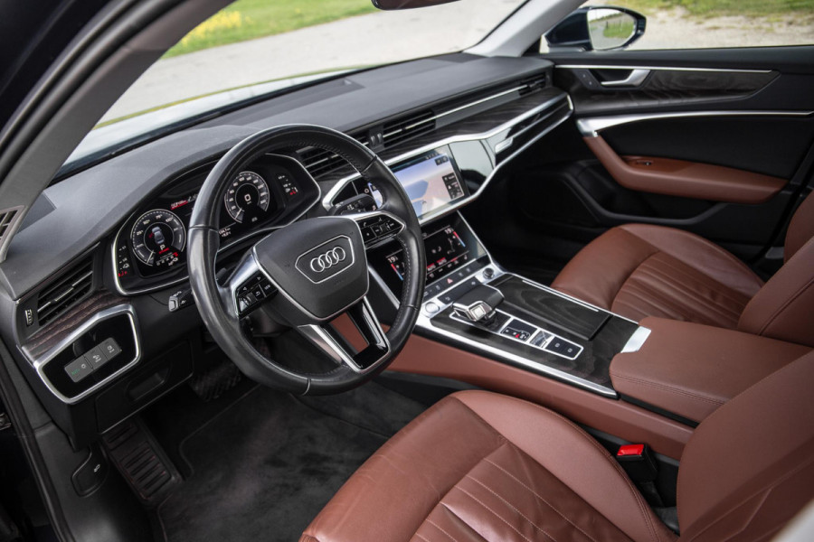 Audi A6 Avant 50 TFSI e quattro Advanced edition BRUIN LEER / CARPLAY / BTW AUTO / KEYLESS / DEALER ONDERHOUDEN