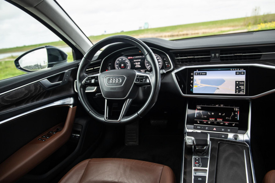 Audi A6 Avant 50 TFSI e quattro Advanced edition BRUIN LEER / CARPLAY / BTW AUTO / KEYLESS / DEALER ONDERHOUDEN