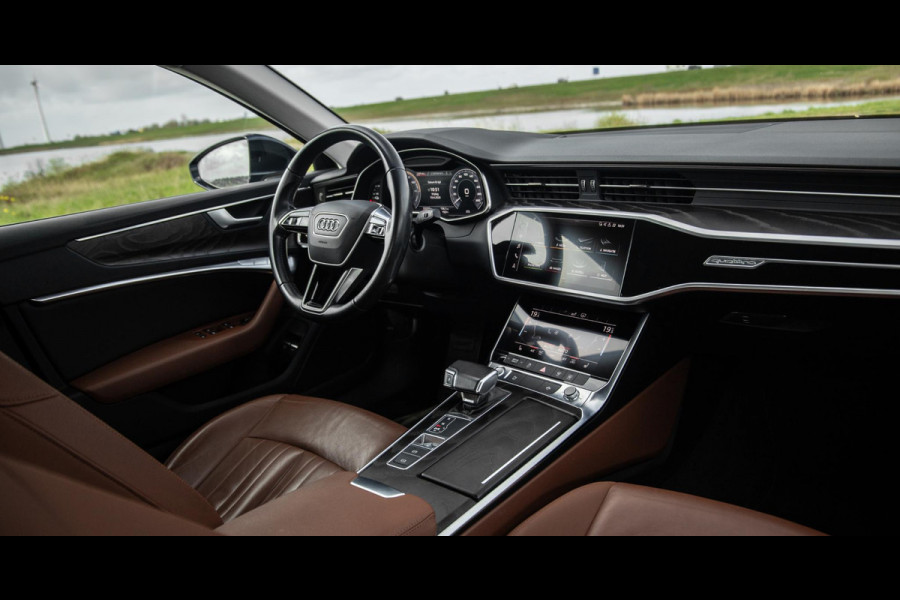 Audi A6 Avant 50 TFSI e quattro Advanced edition BRUIN LEER / CARPLAY / BTW AUTO / KEYLESS / DEALER ONDERHOUDEN