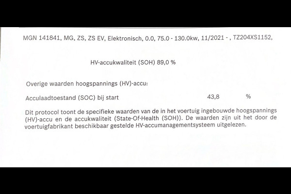 MG Mg zs ev EV 50 KWH COMFORT + STOELVERWARMING | CAMERA | ADAPTIVE CRUISE | APPLE CARPLAY