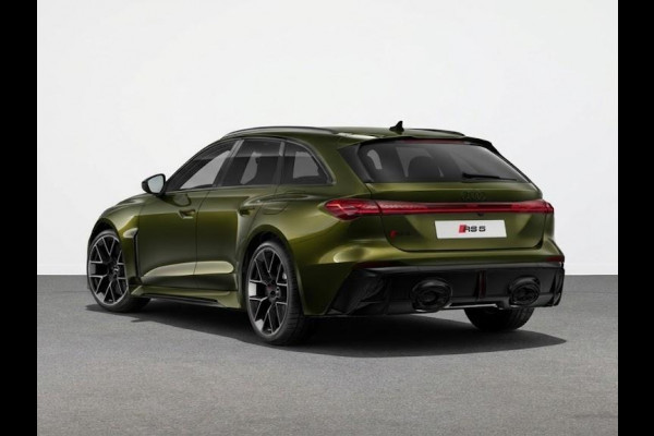 Audi RS5 Avant e-hybrid 470 kW 639 pk | Audi Sportpakket | Dark Olive Porsche kleur | Panorama-glasdak | Head-up display |