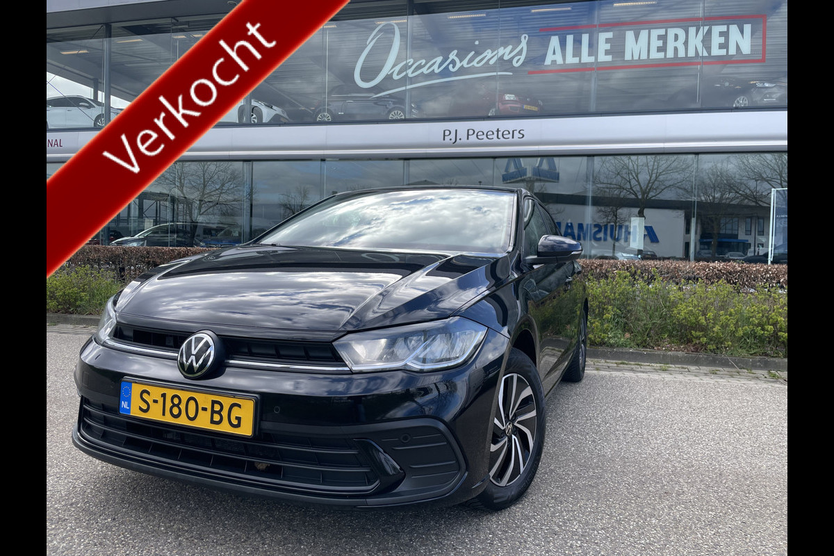Volkswagen Polo 1.0 TSI Life Airco - Apple carplay - Navigatie - Parkeersensoren - Bluetooth - Cruise control - Led verlichting - Licht metalen velgen 15 inch - Radio - Start/stop systeem - Stuur leder - Stuur multfunctioneel