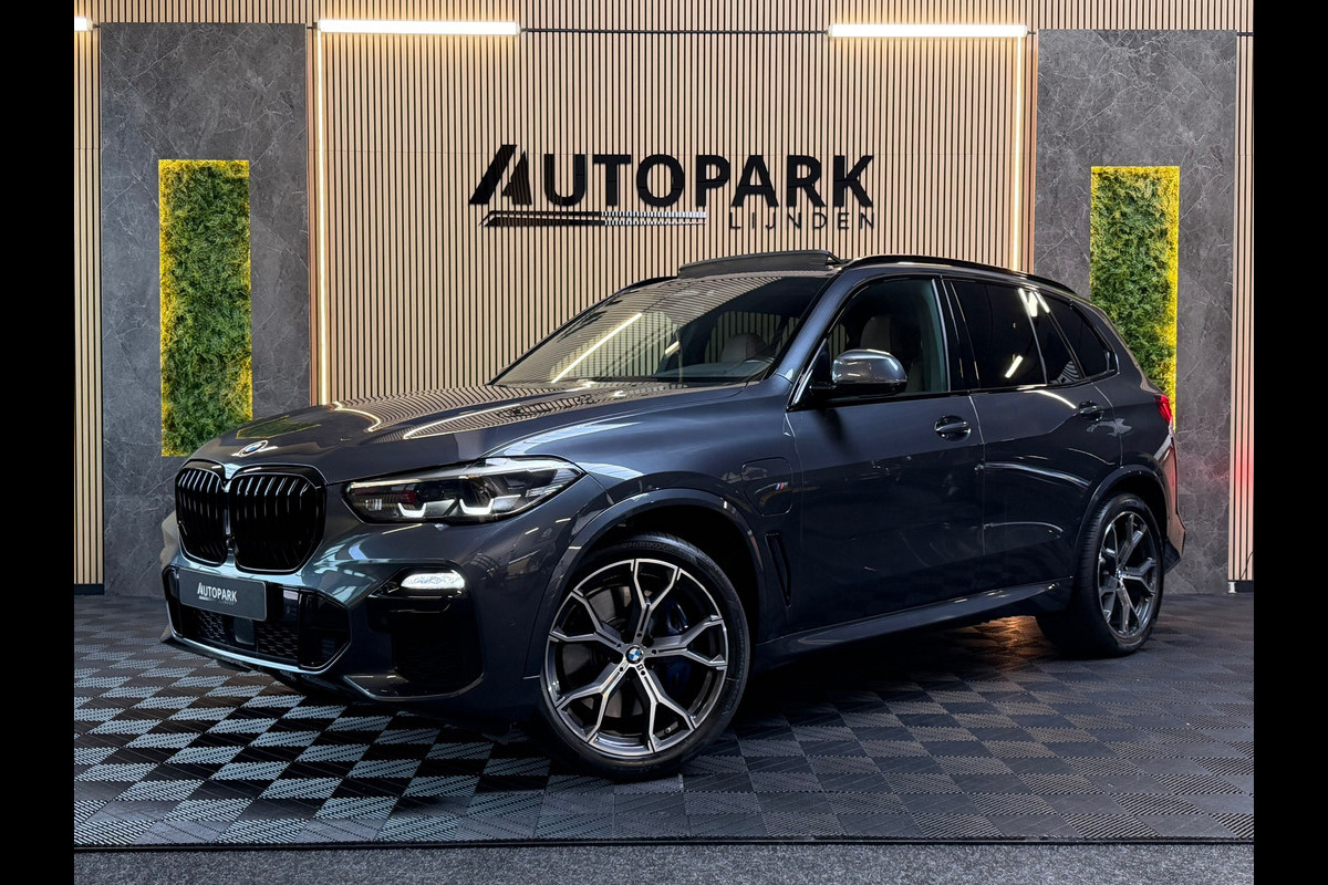 BMW X5 XDrive45e High Executive M-SPORT|PANO|HuD|H&K|360CAM|KEYLESS|TREKHAAK|AUTOPILOT|DEALER ONDERHOUDEN|SFEERVERLICHTING|VOL!