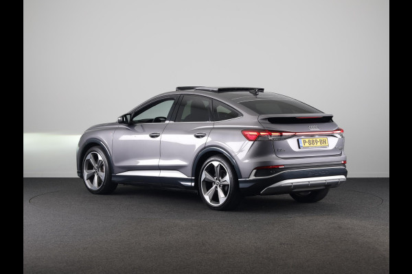 Audi Q4 Sportback e-tron 50 quattro S edition 77 kWh 299pk | SOH 94% | Panoramadak | Matrix | Sonos Audio 21 inch Lichtmetalen velgen | Sportstoelen |