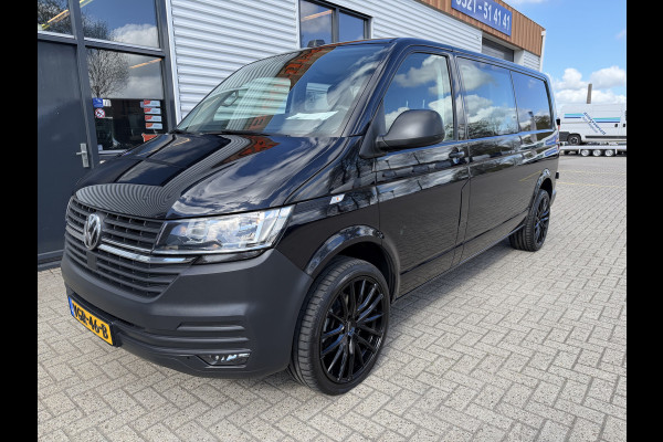 Volkswagen Transporter 2.0 TDI 150pk L2H1 30 DC 5 persoons Comfortline / vaste prijs rijklaar € 27.950 ex btw / / lease vanaf € / zwart metallic / nieuwe 20 inch velgen + banden / euro 6