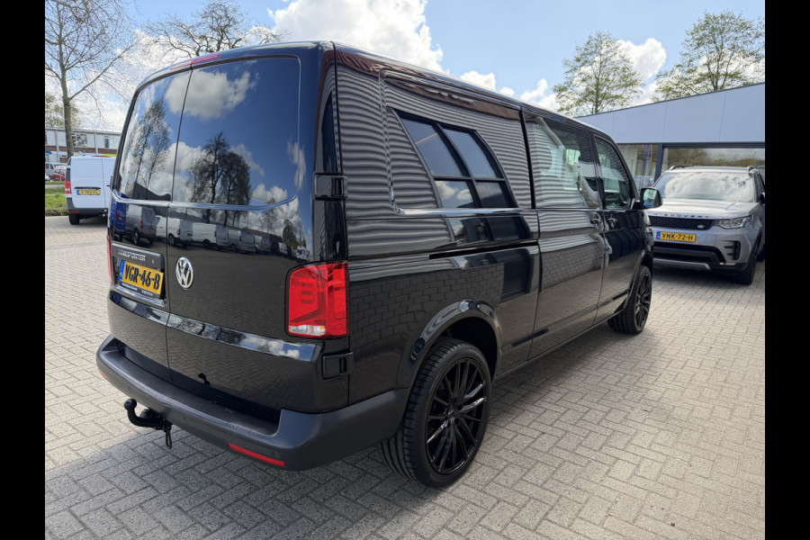 Volkswagen Transporter 2.0 TDI 150pk L2H1 30 DC 5 persoons Comfortline / vaste prijs rijklaar € 27.950 ex btw / / lease vanaf € / zwart metallic / nieuwe 20 inch velgen + banden / euro 6