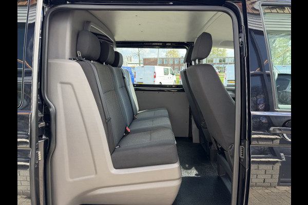 Volkswagen Transporter 2.0 TDI 150pk L2H1 30 DC 5 persoons Comfortline / vaste prijs rijklaar € 27.950 ex btw / / lease vanaf € / zwart metallic / nieuwe 20 inch velgen + banden / euro 6
