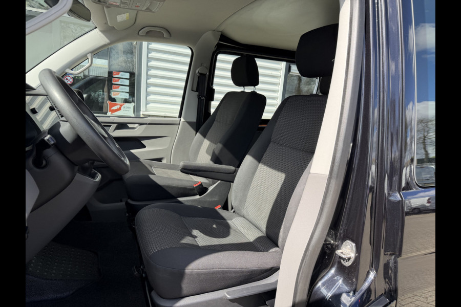 Volkswagen Transporter 2.0 TDI 150pk L2H1 30 DC 5 persoons Comfortline / vaste prijs rijklaar € 27.950 ex btw / / lease vanaf € / zwart metallic / nieuwe 20 inch velgen + banden / euro 6