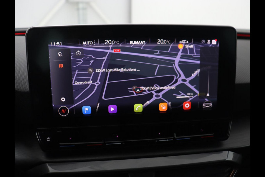 CUPRA Leon 1.4 e-Hybrid VZ Business | 245pk | SOH 92% | Trekhaak | Carplay | Adaptive cruise | Sportstoelen | Navigatie | Stuurverwarming | Parkeerhulp | Full LED | Sfeerverlichting | Keyless | PHEV | Plug In