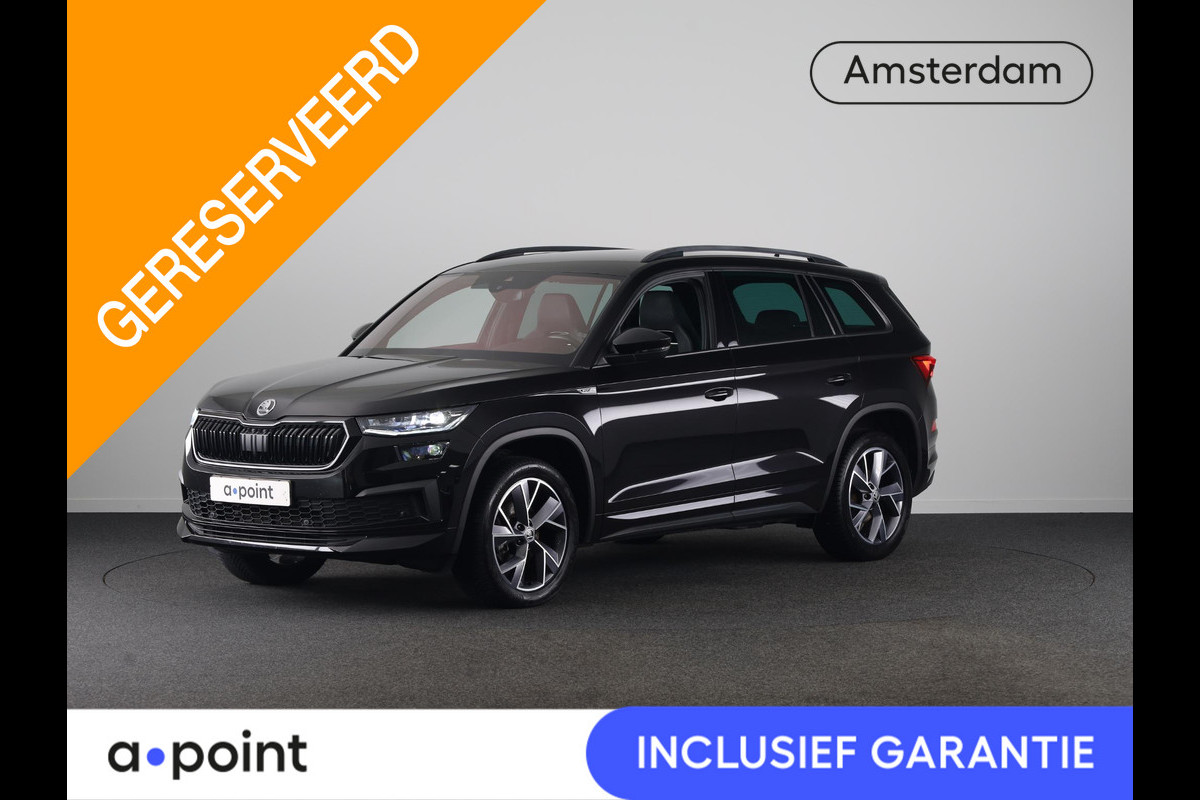 Škoda Kodiaq 1.5 TSI Sportline Business 150 pk Automaat (DSG) | Navigatie | Trekhaak (wegklapbaar) | Parkeersensoren | Achteruitrijcamera | Autom. airco (3 zones) | Stoelverwarming |