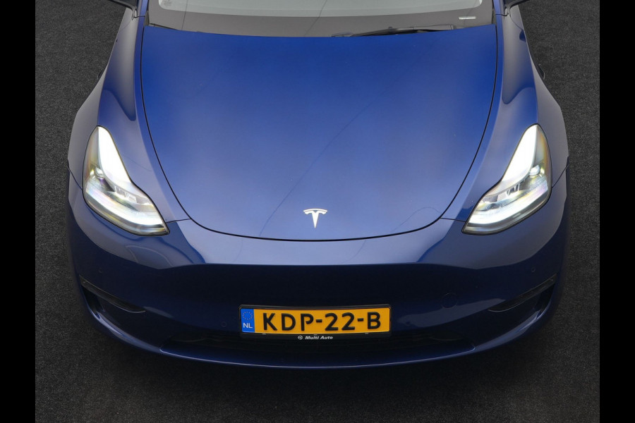 Tesla Model Y Long Range AWD 75 kWh 441pk | Full Self-Driving Capability | Panodak | Adaptive Cruise | Lederen Sportstoelen Memory & Verwarmd | Camera | Navigatie | ANDERE WIELDOPPEN!