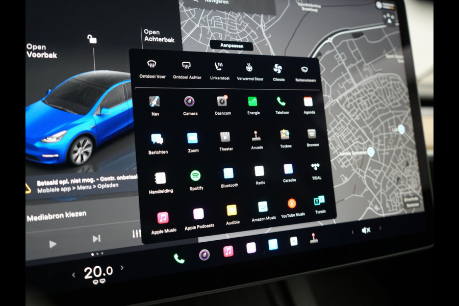 Tesla Model Y Long Range AWD 75 kWh 441pk | Full Self-Driving Capability | Panodak | Adaptive Cruise | Lederen Sportstoelen Memory & Verwarmd | Camera | Navigatie | ANDERE WIELDOPPEN!