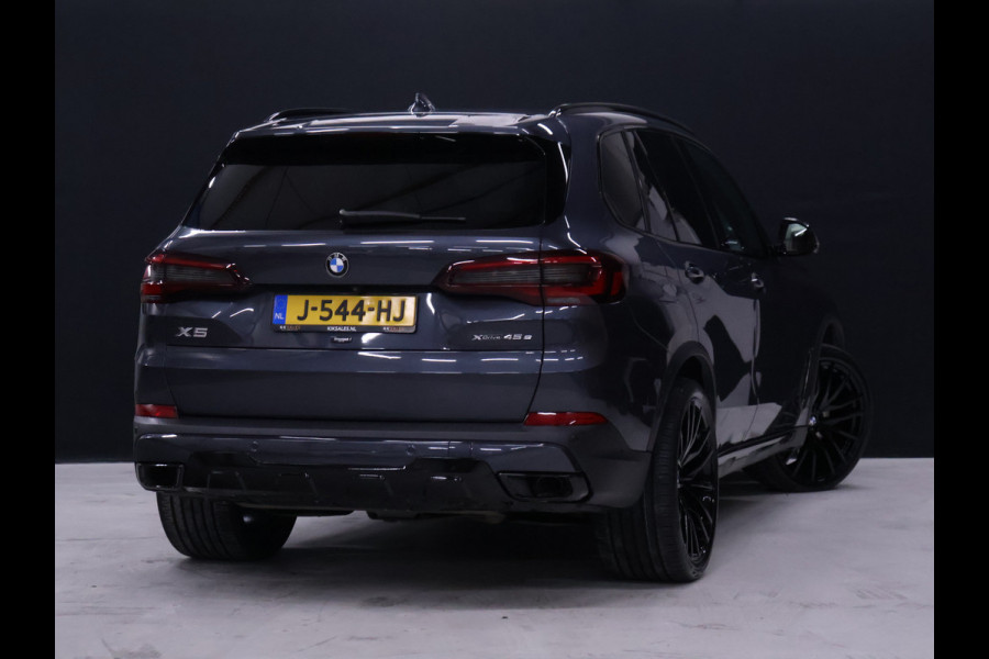 BMW X5 xDrive45e M Sport [LUCHTVERING, HARMAN/KARDON, APPLE CARPLAY, ANDROID, MEMORY SEATS, 360 CAMERA, STOELVERWARMING, INDIVIDUAL LEDER, SPORTSTUUR, ADAPTIVE CRUISE, CLIMATE, NIEUWSTAAT]