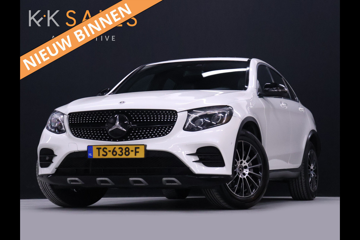 Mercedes-Benz GLC Coupé 250 4MATIC Premium Plus AMG Line [SCHUIFKANTELDAK, TREKHAAK UITKLAPBAAR, BURMESTER, ELEKTRISCH VERSTELBARE STOELEN, SPORTSTUUR, SPORTSTOELEN, STOELVERWARMING, CAMERA, ADAPTIVE CRUISE, BLUETOOTH, CLIMATE, NIEUWSTAAT]