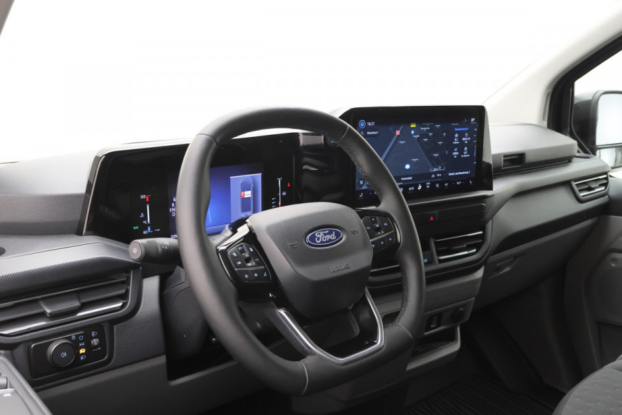 Ford Transit Custom 300 2.0 TDCI Automaat L2H1 3-Zits, LED, Keyless, ACC, Trekhaak, Side-Bars, PDC, 17"