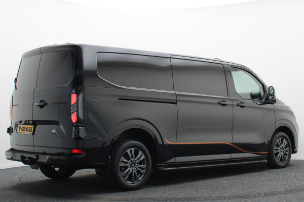 Ford Transit Custom 300 2.0 TDCI Automaat L2H1 3-Zits, LED, Keyless, ACC, Trekhaak, Side-Bars, PDC, 17"