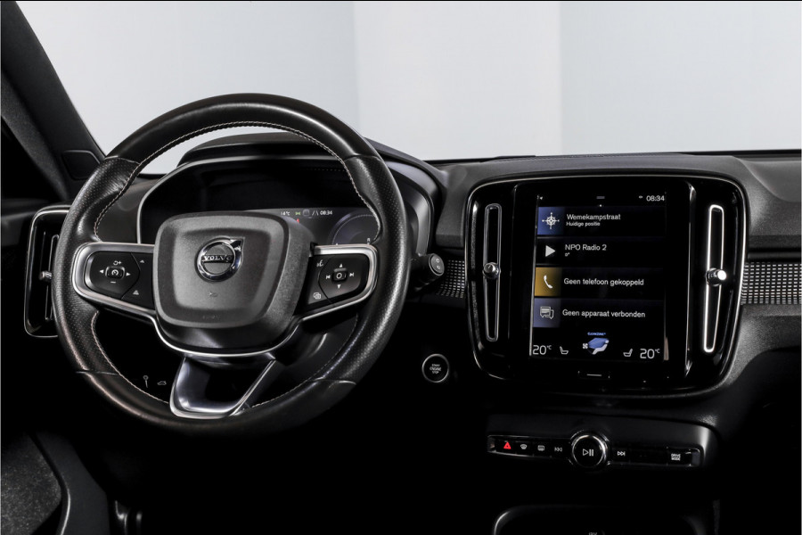 Volvo XC40 1.5 T5 Recharge R-Design | S/K-Panodak | Elek. Trekhaak | Harman/Kardon | Dig. Cockpit | Cruise | Winterpakket | 360 Camera | NAV + App. Connect | ECC | Elek. Klep | LM 19" |