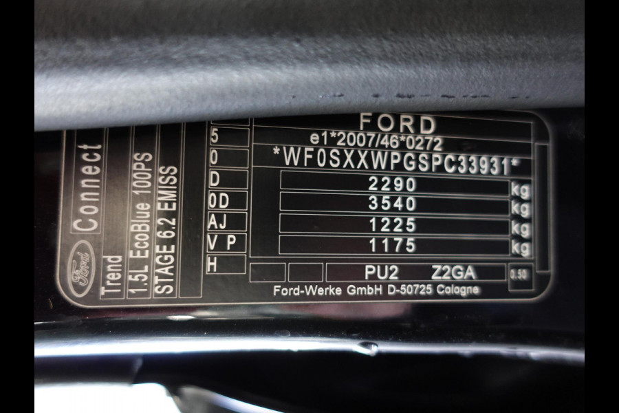 Ford Transit Connect 1.5 EcoBlue L2 Trend Navigatie Airco Parkeersenoren Camera Carplay 3Zits