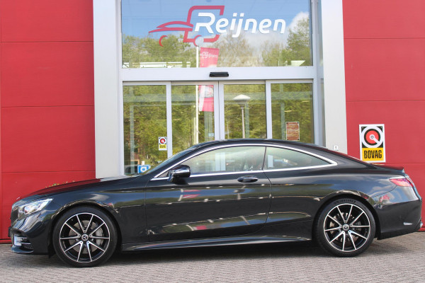 Mercedes-Benz S-Klasse Coupé 450 4MATIC | AMG-STYLING INTERIEUR / EXTERIEUR | PANORAMADAK | BURMESTER PREMIUM AUDIO ® | ELEKTRISCH VERSTELBARE VOORSTOELEN MET GEHEUGEN | MASSAGE STOELEN | VOORSTOELEN VERWARMBAAR | VOORSTOELEN GEVENTILEERD | AIRSCARF ( HOOFDRUIMTEVERWARMING VOOR BESTUURDER EN VOORPASSAGIER | LEDEREN INTERIEURDELEN | HOUTAFWERKING INTERIEUR | SFEERVERLICHTING | LEDEREN BEKLEDING | ADAPTIVE CRUISE CONTROL | PARKEERPAKKET INCLUSIEF 360°-CAMERA | ELEKTRISCHE ACHTERKLEP | VLAKKENVERWARMING | DODEHOEK DETECTIE | 20" MULTISPAAK LICHTMETALEN VELGEN |