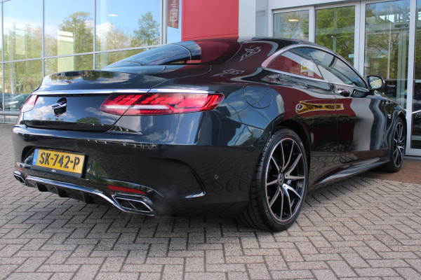 Mercedes-Benz S-Klasse Coupé 450 4MATIC | AMG-STYLING INTERIEUR / EXTERIEUR | PANORAMADAK | BURMESTER PREMIUM AUDIO ® | ELEKTRISCH VERSTELBARE VOORSTOELEN MET GEHEUGEN | MASSAGE STOELEN | VOORSTOELEN VERWARMBAAR | VOORSTOELEN GEVENTILEERD | AIRSCARF ( HOOFDRUIMTEVERWARMING VOOR BESTUURDER EN VOORPASSAGIER | LEDEREN INTERIEURDELEN | HOUTAFWERKING INTERIEUR | SFEERVERLICHTING | LEDEREN BEKLEDING | ADAPTIVE CRUISE CONTROL | PARKEERPAKKET INCLUSIEF 360°-CAMERA | ELEKTRISCHE ACHTERKLEP | VLAKKENVERWARMING | DODEHOEK DETECTIE | 20" MULTISPAAK LICHTMETALEN VELGEN |
