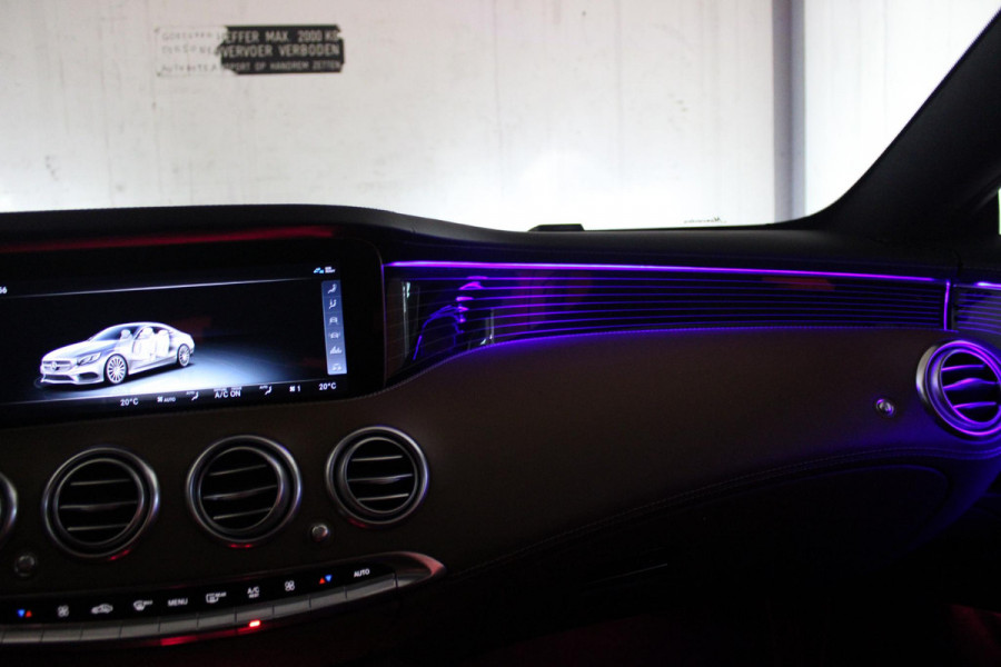 Mercedes-Benz S-Klasse Coupé 450 4MATIC | AMG-STYLING INTERIEUR / EXTERIEUR | PANORAMADAK | BURMESTER PREMIUM AUDIO ® | ELEKTRISCH VERSTELBARE VOORSTOELEN MET GEHEUGEN | MASSAGE STOELEN | VOORSTOELEN VERWARMBAAR | VOORSTOELEN GEVENTILEERD | AIRSCARF ( HOOFDRUIMTEVERWARMING VOOR BESTUURDER EN VOORPASSAGIER | LEDEREN INTERIEURDELEN | HOUTAFWERKING INTERIEUR | SFEERVERLICHTING | LEDEREN BEKLEDING | ADAPTIVE CRUISE CONTROL | PARKEERPAKKET INCLUSIEF 360°-CAMERA | ELEKTRISCHE ACHTERKLEP | VLAKKENVERWARMING | DODEHOEK DETECTIE | 20" MULTISPAAK LICHTMETALEN VELGEN |