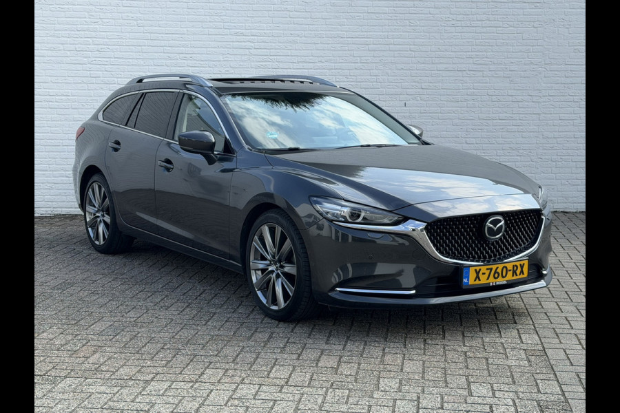 Mazda 6 Sportbreak 2.5 SkyActiv-G Automaat Stoelverwarming/Ventilatie Clima Cruise Sunroof Head-up leder Memory Seats