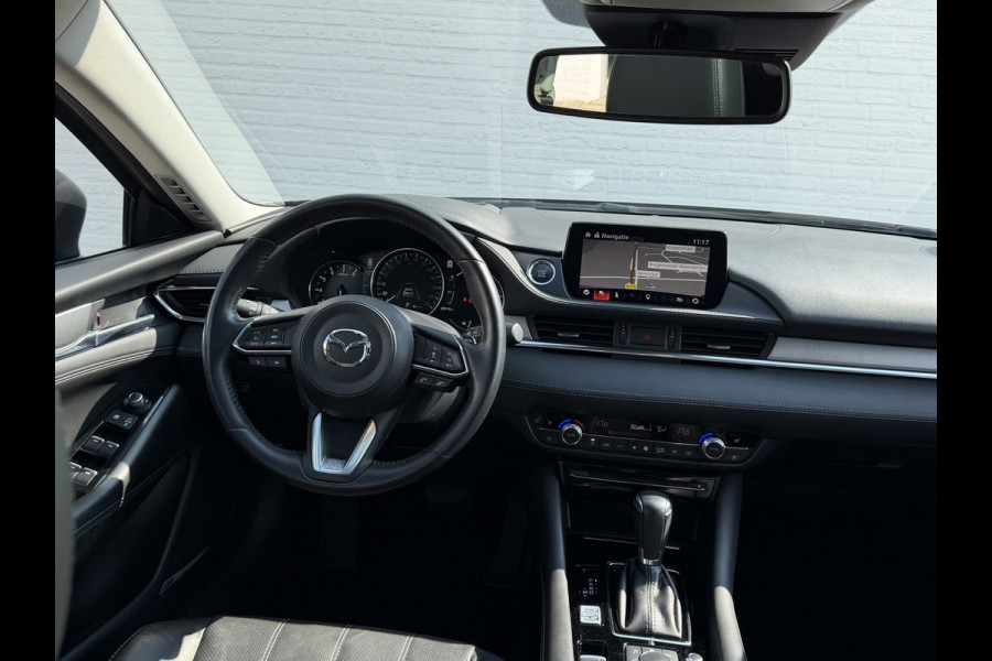 Mazda 6 Sportbreak 2.5 SkyActiv-G Automaat Stoelverwarming/Ventilatie Clima Cruise Sunroof Head-up leder Memory Seats