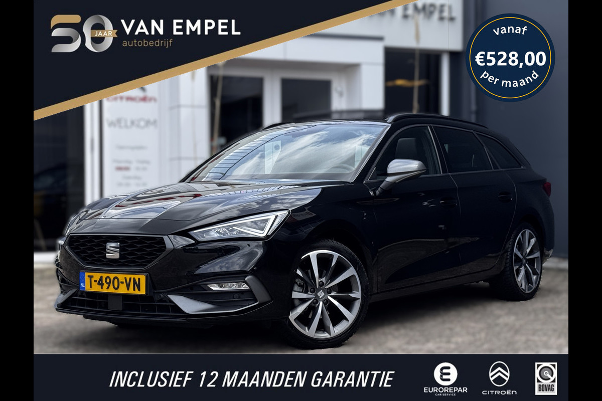 Seat Leon Sportstourer 1.5 eTSI FR Business Intense 150 PK | Schuif-Kantel Dak | NL-Auto | Camera | Beats Audio | Virtual Cockpit