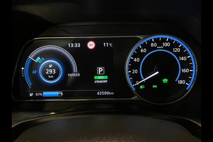 Nissan Leaf E+ N-Connecta 62 kWh|GROTE ACCU|AFNEEMBARE TREKHAAK|ACC|APPLE CARPLAY|360 CAMERA|STOEL+STUURVERWARMING|LMV|PDC V+A|