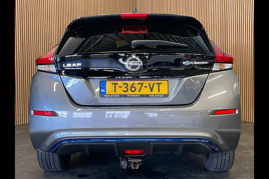 Nissan Leaf E+ N-Connecta 62 kWh|GROTE ACCU|AFNEEMBARE TREKHAAK|ACC|APPLE CARPLAY|360 CAMERA|STOEL+STUURVERWARMING|LMV|PDC V+A|