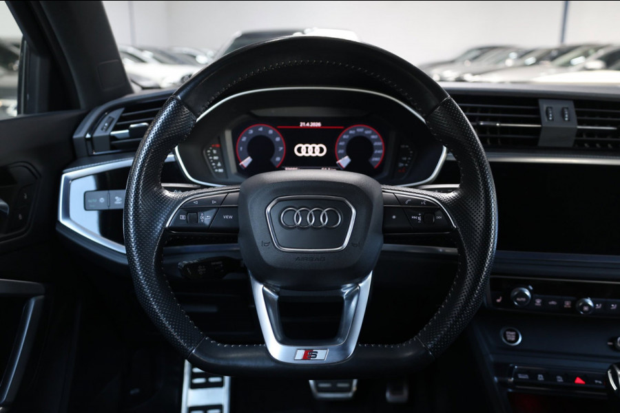 Audi Q3 Sportback 40 TFSI quattro S Edition 190+PK 3x S-LINE/SFEER/VIRTUAL/PANO/HALF LEDER+S.VERWARMING/20"LMV/ACC/12 MND GARANTIE