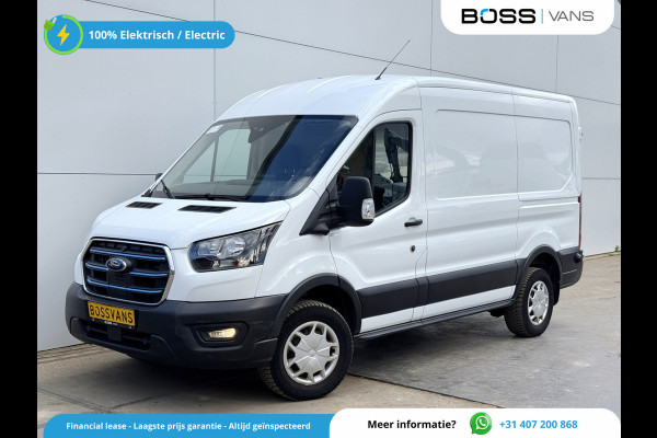 Ford E-Transit 68kWh 184PK L2H2 317km WLTP 95,7% (SOH) BEV Snelladen Cruise control Climate control Carplay Laadkabel Parkeersensoren