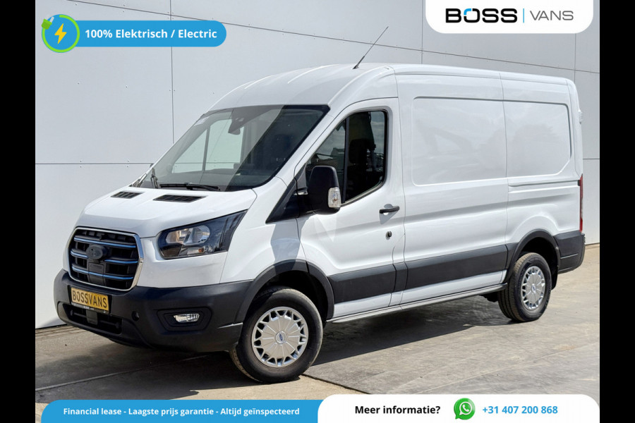 Ford E-Transit 68kWh 184PK L2H2 317km WLTP 95,7% (SOH) BEV Snelladen Cruise Control Climate Control Carplay Laadkabel Parkeersensoren