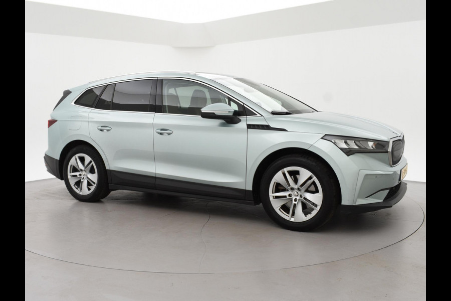 Škoda ENYAQ iV 60 + LEDER | PANORAMA | ELEK. TREKHAAK | | HEAD-UP | CARPLAY | SFEERVERLICHTING