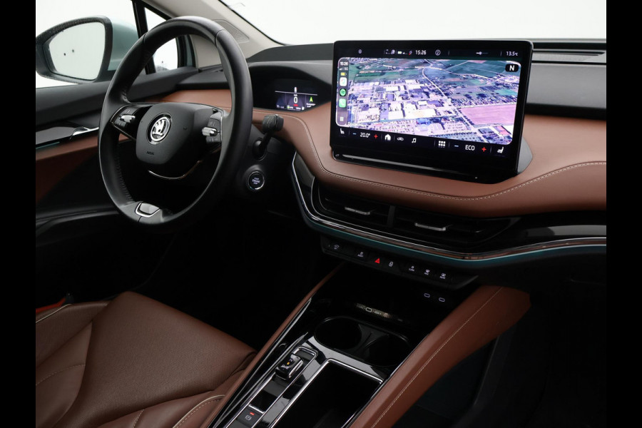 Škoda ENYAQ iV 60 + LEDER | PANORAMA | ELEK. TREKHAAK | | HEAD-UP | CARPLAY | SFEERVERLICHTING