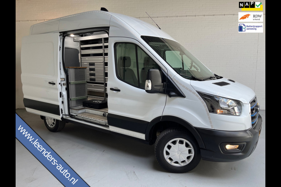 Ford E-Transit SERVICEWAGEN ELEKTRISCH 350 L2H3 Trend 68 kWh BOTT INRICHTING, V230 OMVORMER, LUXE UITVOERING, RIJKLAARPRIJS!