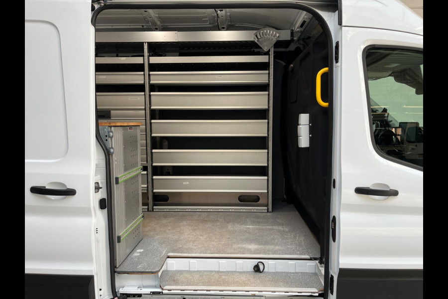 Ford E-Transit SERVICEWAGEN ELEKTRISCH 350 L2H3 Trend 68 kWh BOTT INRICHTING, V230 OMVORMER, LUXE UITVOERING, RIJKLAARPRIJS!