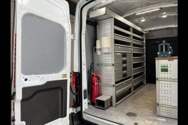 Ford E-Transit SERVICEWAGEN ELEKTRISCH 350 L2H3 Trend 68 kWh BOTT INRICHTING, V230 OMVORMER, LUXE UITVOERING, RIJKLAARPRIJS!