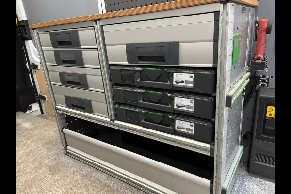 Ford E-Transit SERVICEWAGEN ELEKTRISCH 350 L2H3 Trend 68 kWh BOTT INRICHTING, V230 OMVORMER, LUXE UITVOERING, RIJKLAARPRIJS!