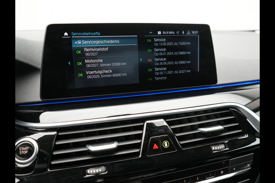 BMW 5 Serie 530e iPerformance Sportline PHEV 252pk | Adaptive Cruise | Camera | Sportstoelen Verwarmd | 19"L.M | Adaptive LED | Sfeerverlichting | Apple Carplay |