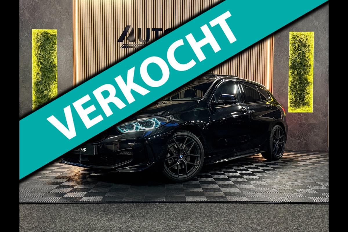 BMW 1-serie 118i M Sport | PANORAMADAK | MEMORY|KEYLESS | SFEERVERLICHTING|LED|FABRIEKSGARANTIE