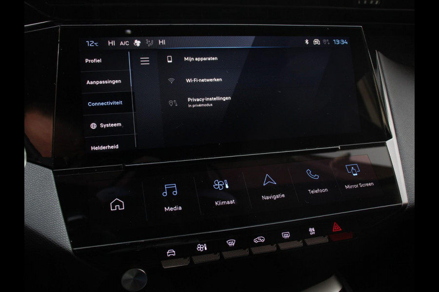 Peugeot 408 1.6 PHEV GT 225pk Automaat Climate control Cruise control LED Parkeersensoren Camera Leder Apple Carplay/ Android Auto Vitual cockpit Lichtmetalen velgen