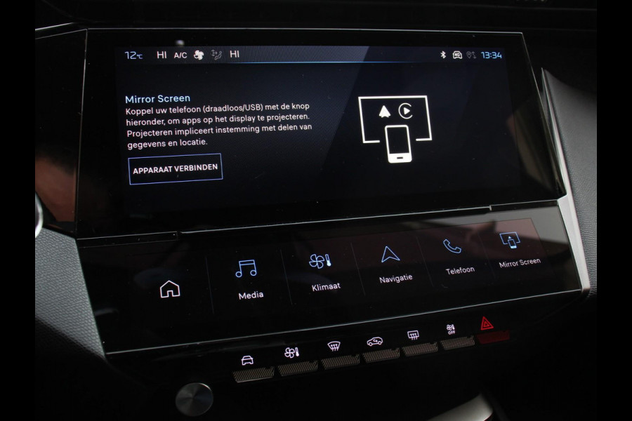 Peugeot 408 1.6 PHEV GT 225pk Automaat Climate control Cruise control LED Parkeersensoren Camera Leder Apple Carplay/ Android Auto Vitual cockpit Lichtmetalen velgen