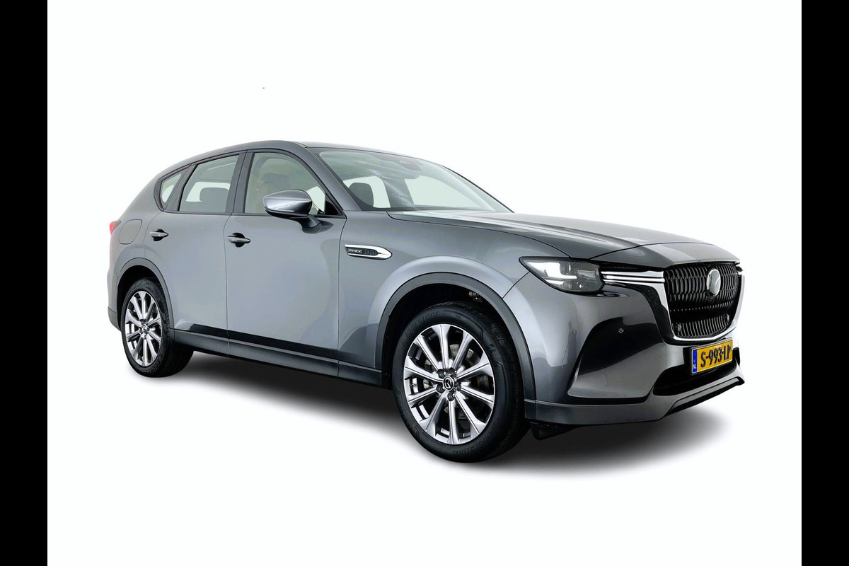 Mazda CX-60 2.5 e-SkyActiv PHEV Exclusive-Line AWD (Plug-In / 3-Fase) (INCL-BTW) *LEATHER | FULL-LED | BLINDSPOT | HEATED/COOLD-COMFORTSEATS | DIGI-COCKPIT | KEYLESS | DAB | NAVI-FULLMAP | CAMERA | TOWBAR | CARPLAY | SHIFTPADDLES | MEMORY-PACK | HEAD-UP | ...